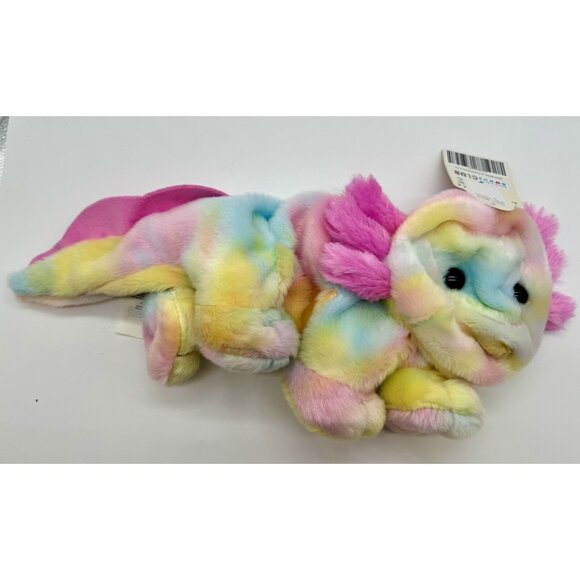 Build A Bear Tie Dye Pastel Rainbow Axolotl New NWT Unstuffed - Picture 1 of 5